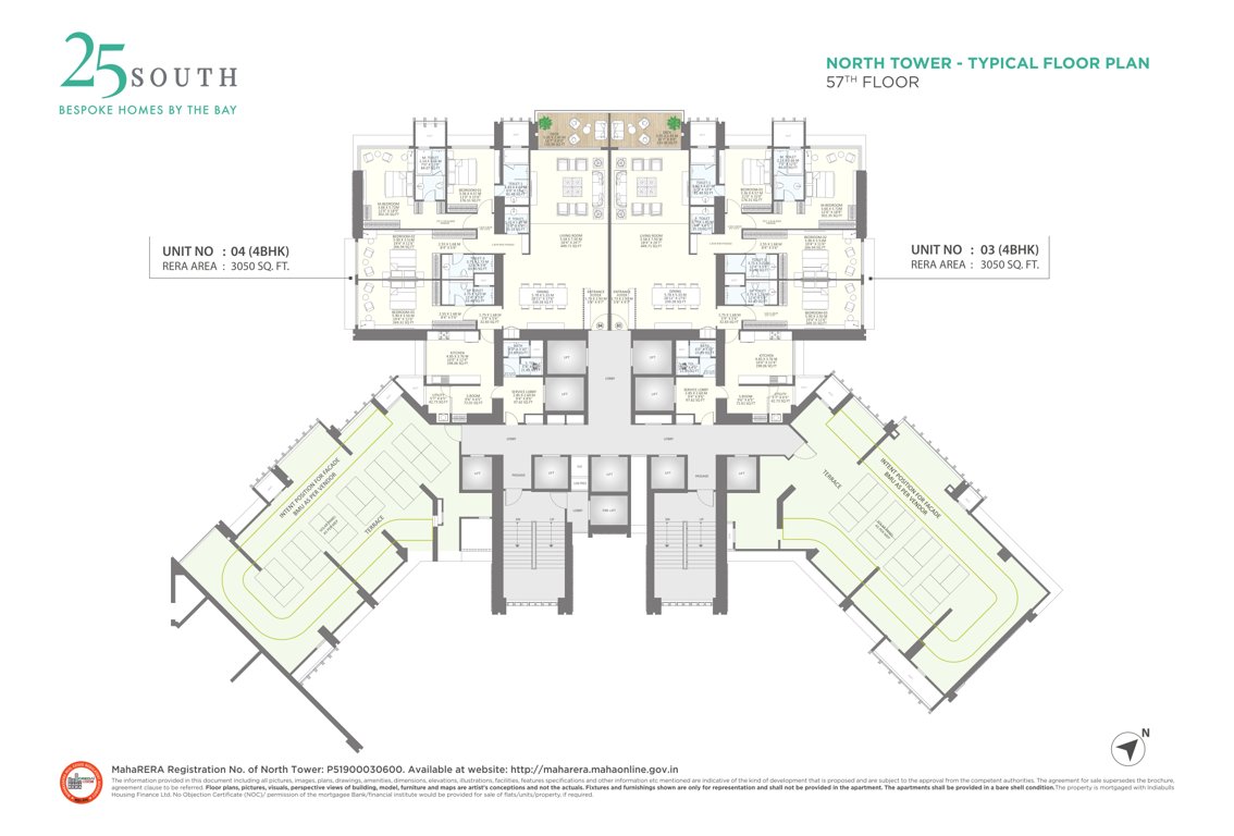  twenty five south north tower Twenty Five South North Tower Cluster Plan