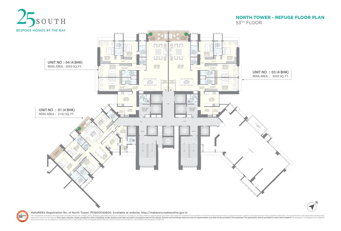  twenty five south north tower Twenty Five South North Tower Cluster Plan
