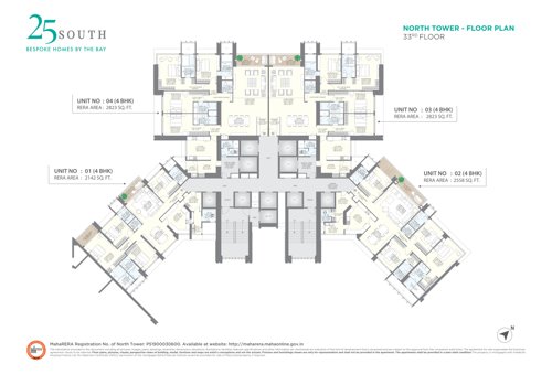  twenty-five-south-north-tower Twenty Five South North Tower Cluster Plan