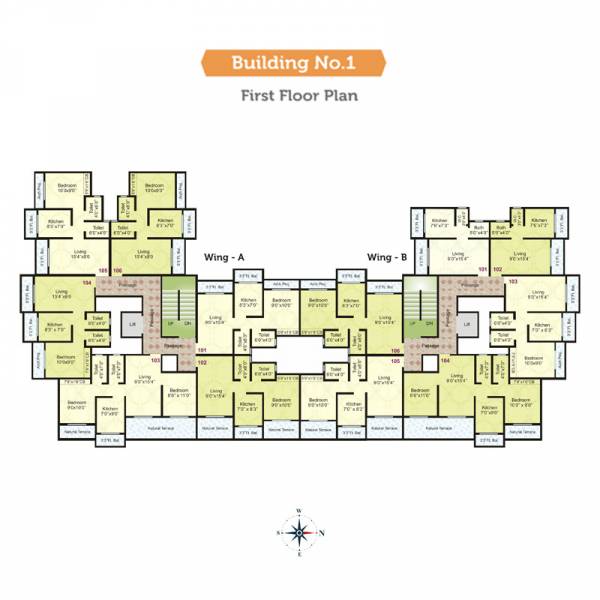  nine-star-prestige Building No 1 Cluster Plan
