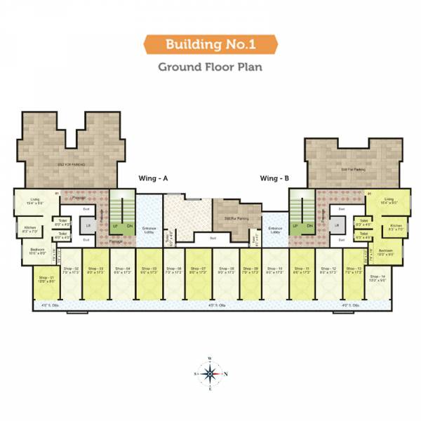  nine-star-prestige Building No 1 Cluster Plan