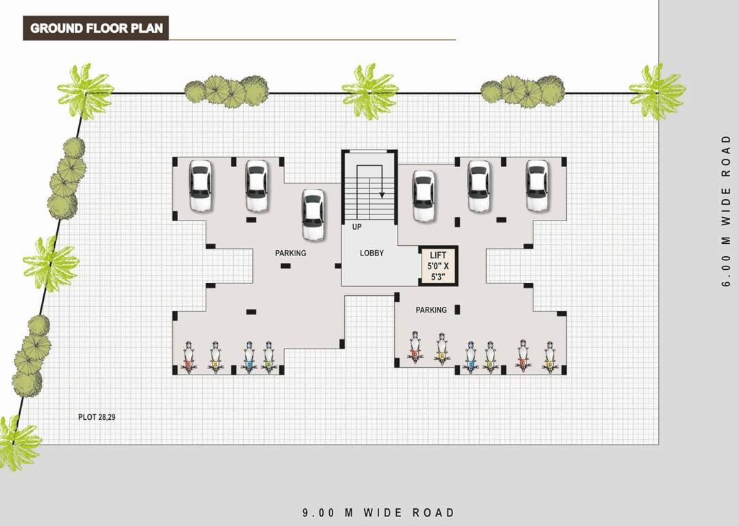  manisha apartment Manisha Apartment Cluster Plan for ground Floor