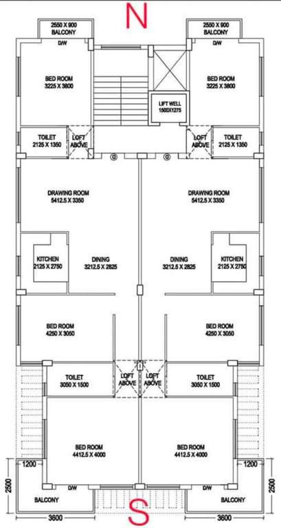  freehold hig Cluster Plan