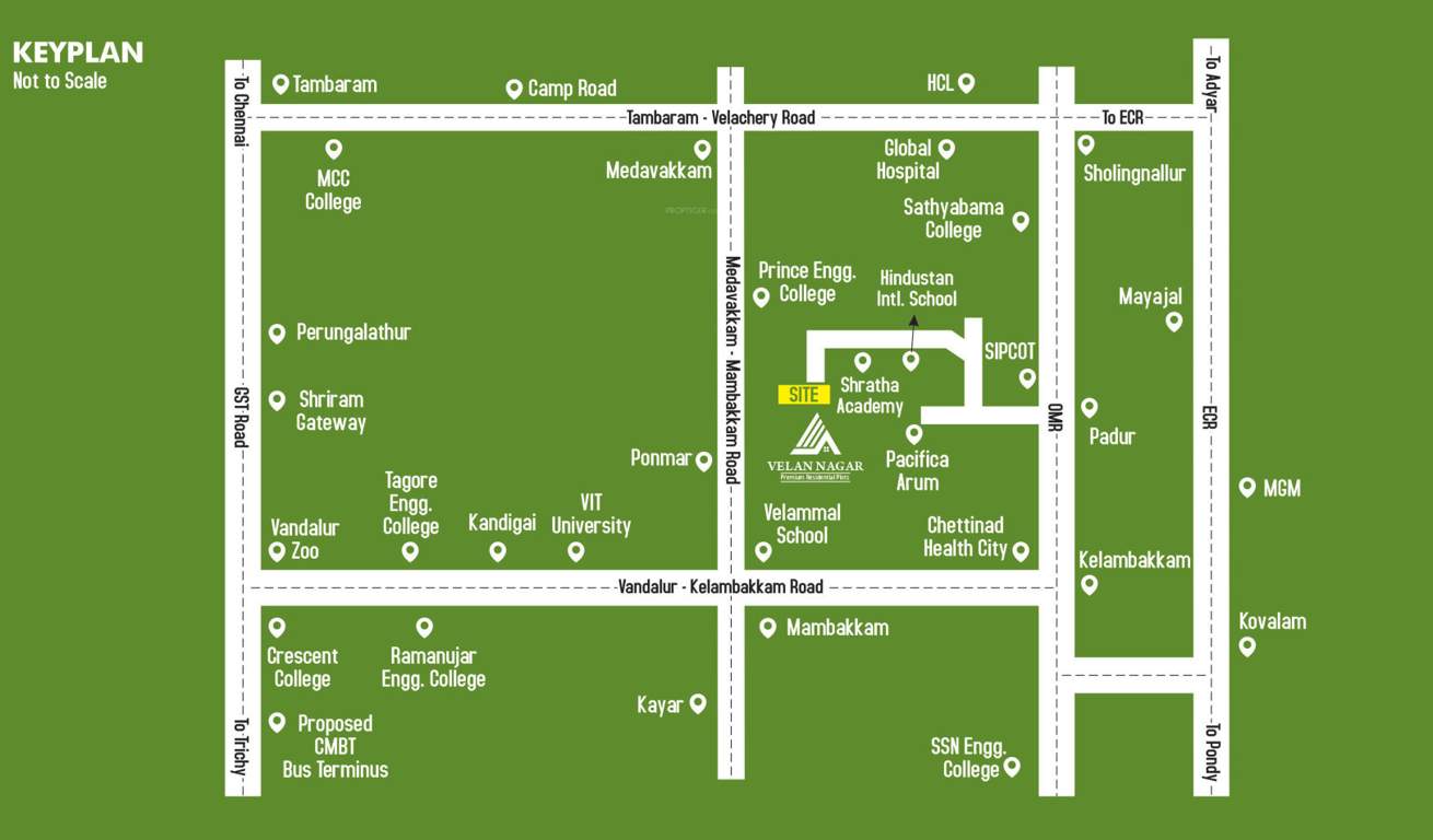  velan nagar Location Plan