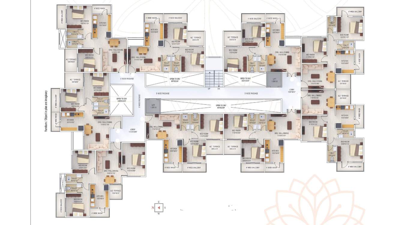  vihar ii Shree Gajanan Vihar II Cluster Plan For 1st Floor