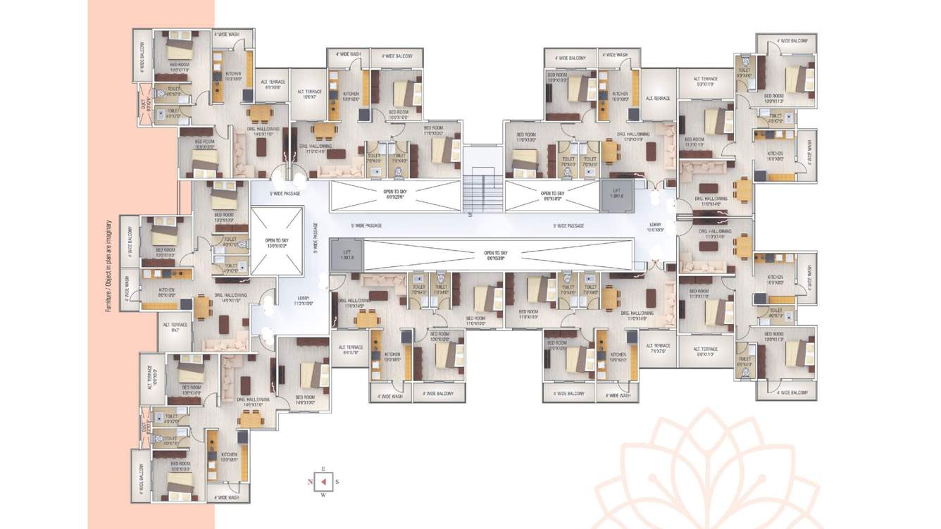  vihar ii Shree Gajanan Vihar II Cluster Plan For 2, 4, 6 Floor