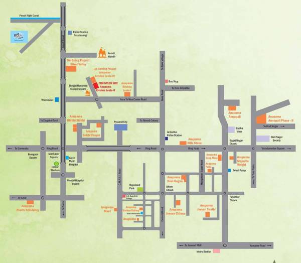  krishna-leela-phase-1 Location Plan