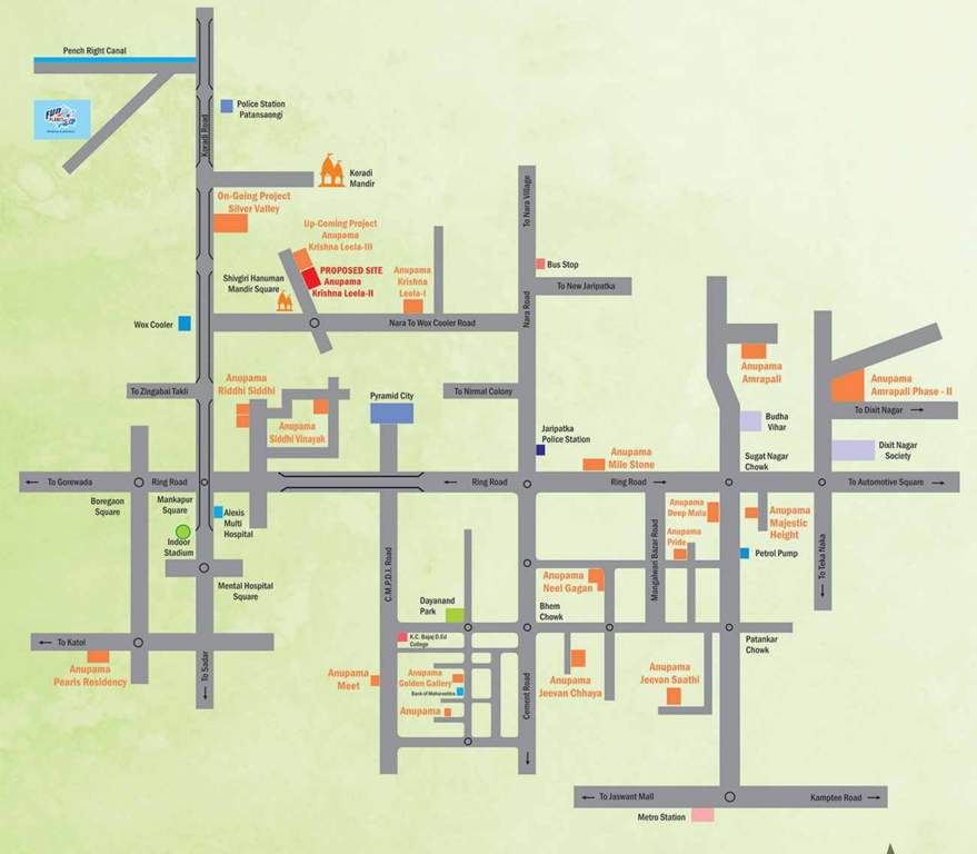  krishna leela phase 1 Location Plan