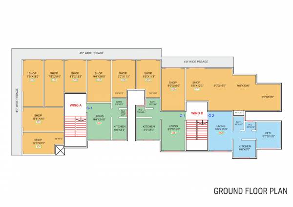  jivdani-shilp Wing A+B Ground Cluster Plan