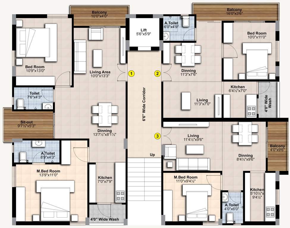  aspire wondur and white rock White Rock Cluster Plan from 1st to 4th Floor