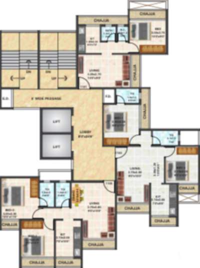  heights Heights Cluster Plan For 11th Floor