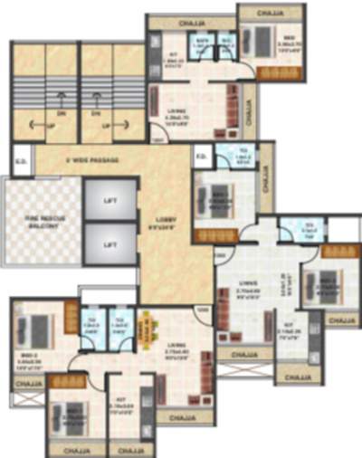  heights Heights Cluster Plan For 12th Floor