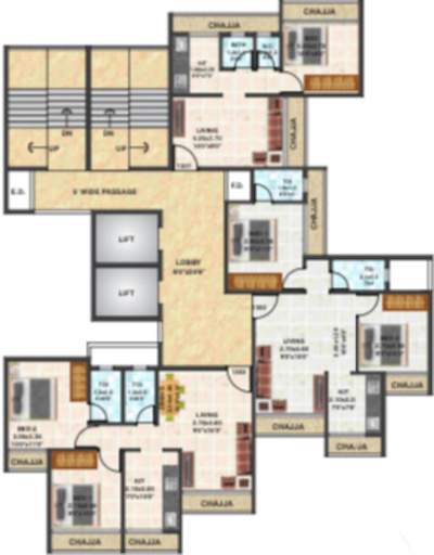  heights Heights Cluster Plan For 13th Floor