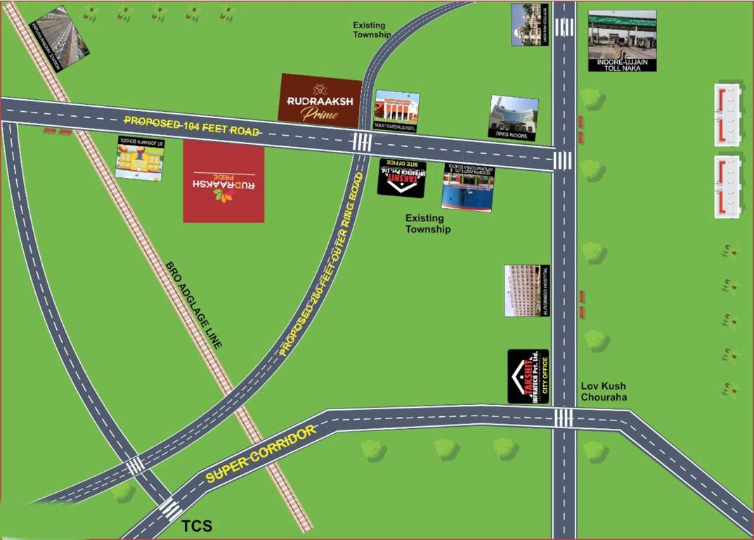  rudraaksh pride Location Plan