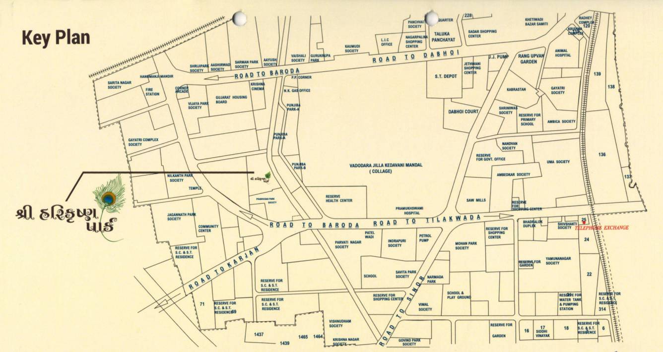  shree harikrushnapark Location Plan