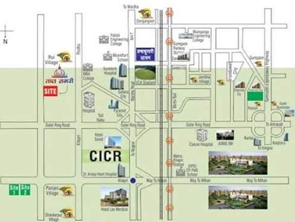 shree taj nagari Location Plan