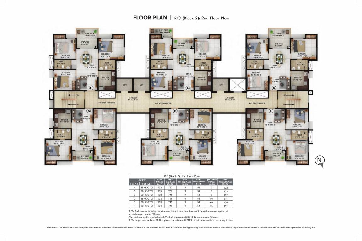  lakescape Block 2 Cluster Plan For 2nd Floor