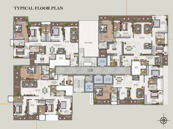 Infinity East Cluster Plan for typical Floor infinity-east Infinity East Cluster Plan for typical Floor