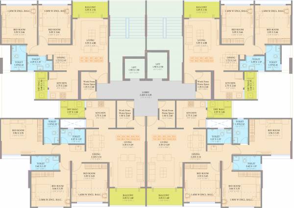  osian-one-and-only-phase-i F Cluster Plan For Typical