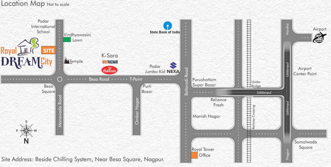 royal dream city wing b Location Plan