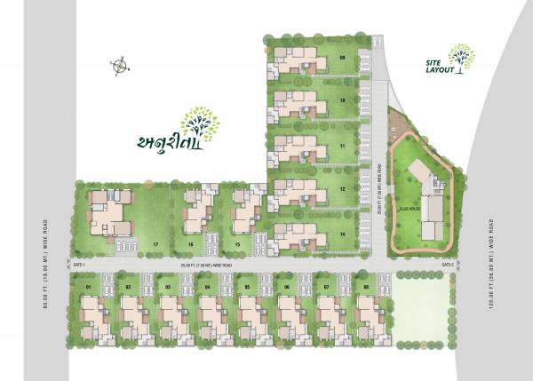  anurita-bungalows Layout Plan