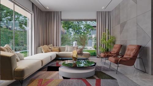  anurita-bungalows Living Area