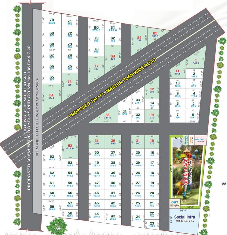  srinivasa nilaya Layout Plan