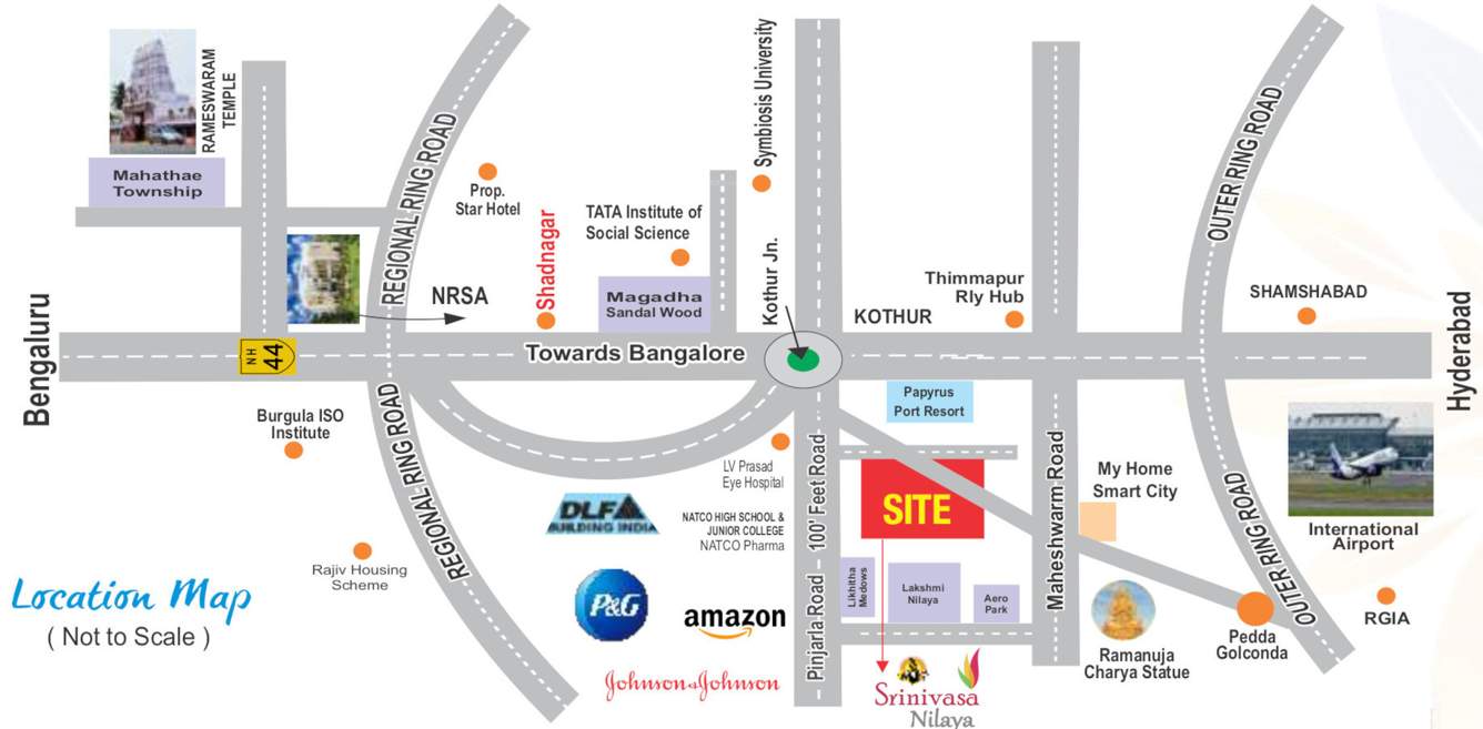  srinivasa nilaya Location Plan