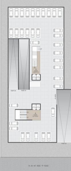  girivar-greens Cluster Plan For First Basement Parking