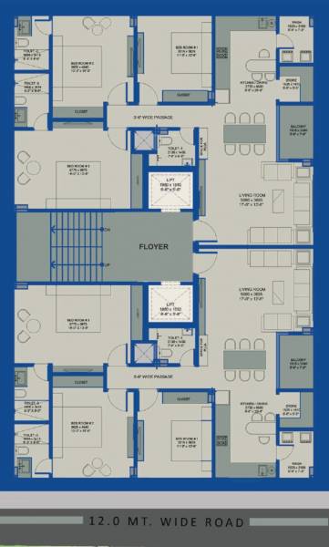  dev-residency-6 Dev Residency 6 Cluster Plan from 1st to 7th Floor