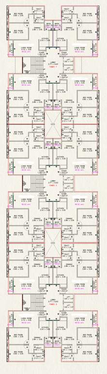 nand icon D, E, F Cluster Plan From 3rd To 6th Floor