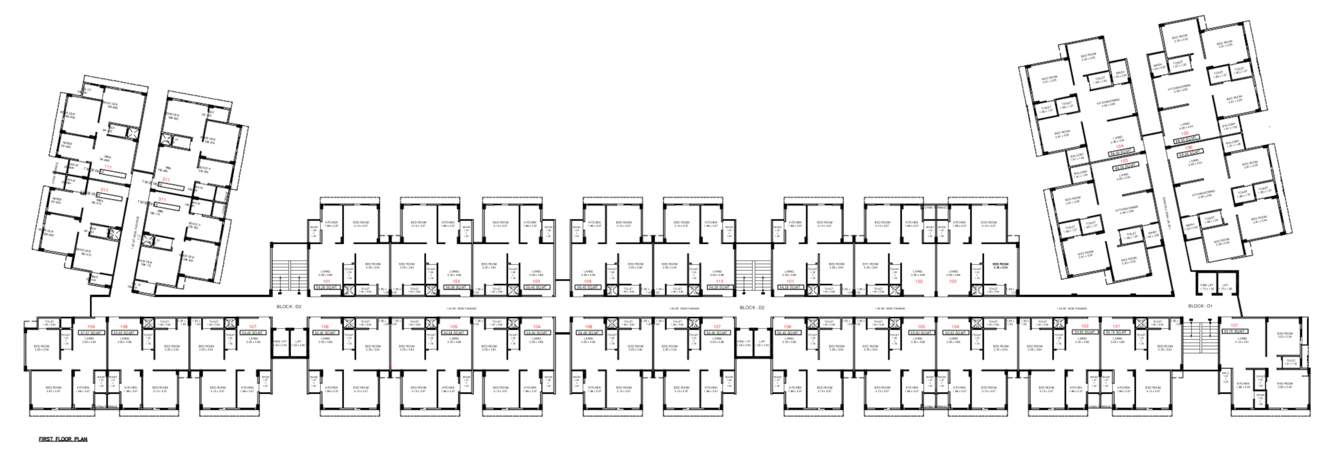  ivaan 1 D1,D2,D3 Cluster Plan For 1st Floor