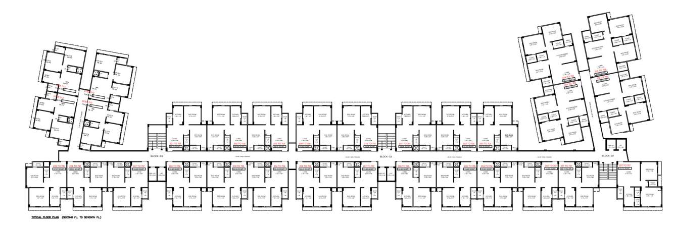  ivaan 1 D1,D2,D3 Cluster Plan From 2nd To 7th Floor