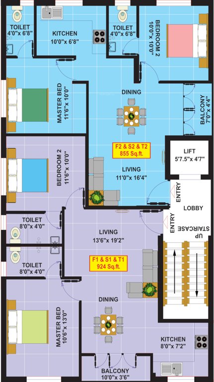  kandha Kandha Cluster Plan From 1st To 3rd Floor