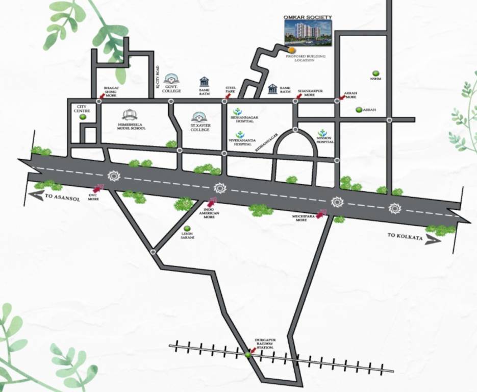  omkar society Location Plan