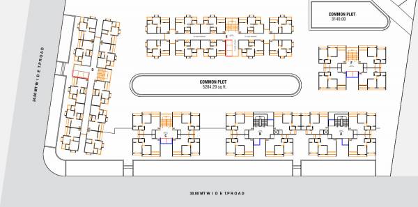  brahmdhara-residency Block E Cluster Plan from 1st to 10th Floor