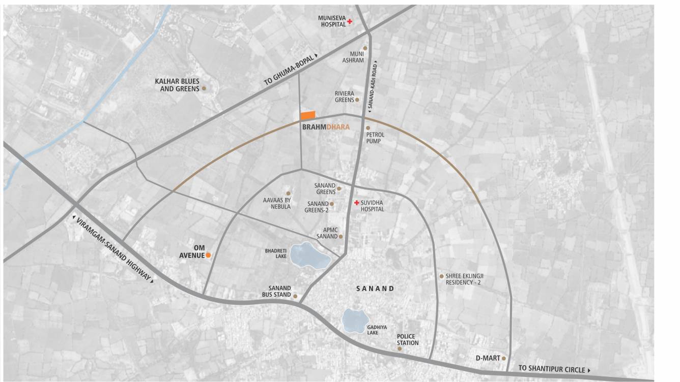  brahmdhara residency Location Plan