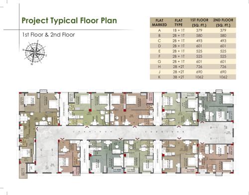  lakeview-apartment Lakeview Apartment Cluster Plan from 1st to 2nd Floor