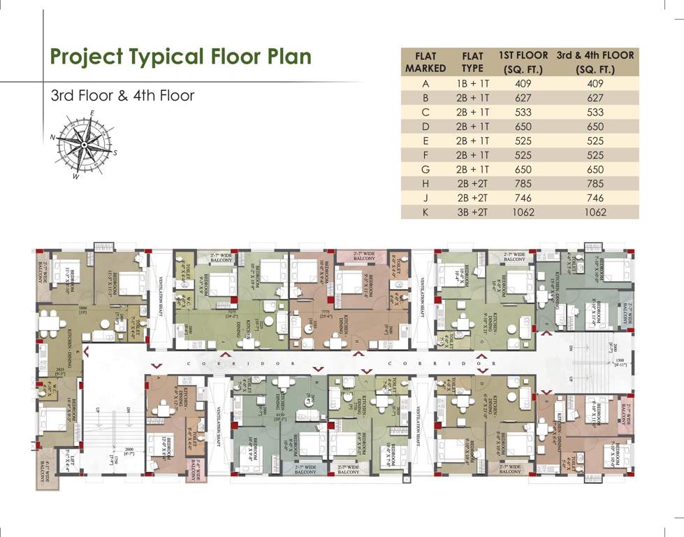  lakeview apartment Lakeview Apartment Cluster Plan from 3rd to 4th Floor