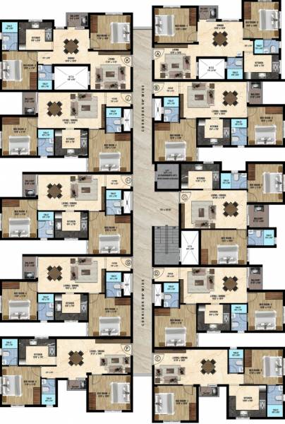  elite-square Elite Square Cluster Plan from 1st to 5th Floor