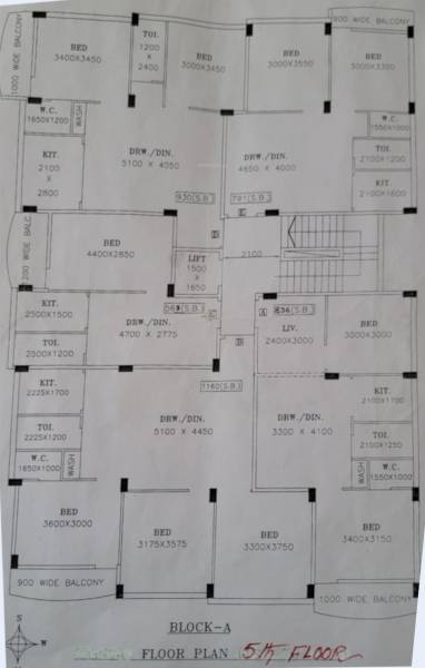  viva-enclave Block A Cluster Plan for 5th Floor