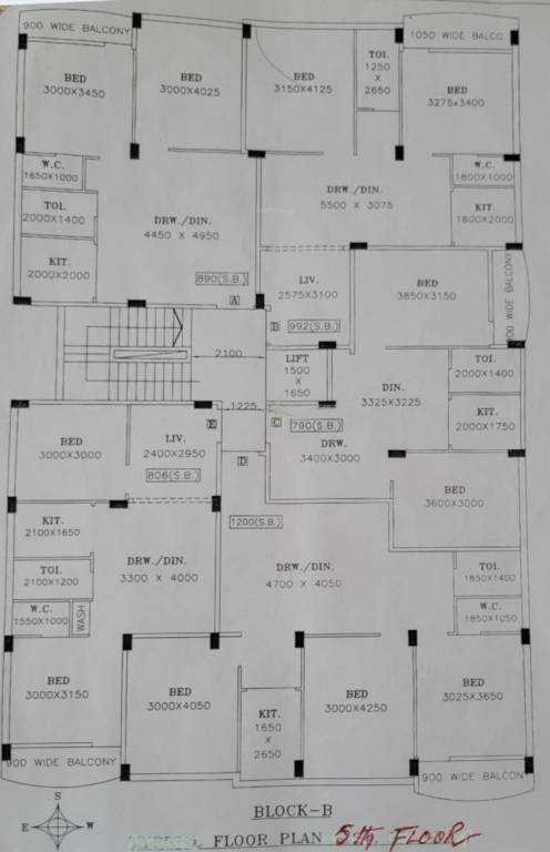  viva enclave Block B Cluster Plan for 5th Floor