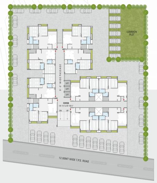  altezza One Cluster Plan From 1st To 8th Floor
