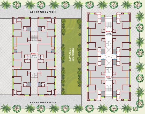  skyway-elegance A, B, C Cluster Plan From 1st To 7th Floor
