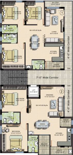  wind-flora Wind Flora Cluster Plan For Typical