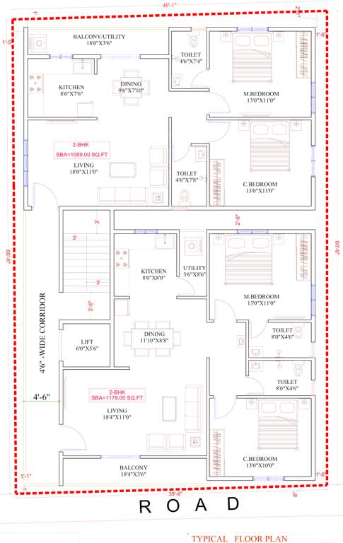  moonstone Vaibhav Moonstone Cluster Plan from 1st to 4th Floor