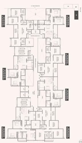  mithila-at-aaryavarta Building -4 Cluster Plan For 2, 3,4, 7,8 9,10 Floor