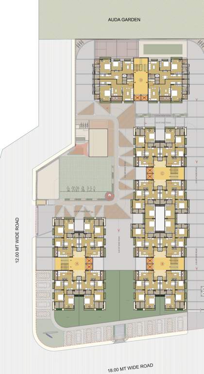  luxuria Block A B C and D Cluster Plan from 1st to 14th Floor