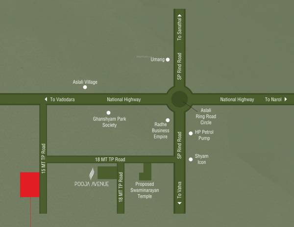  shreeji-greens Location Plan