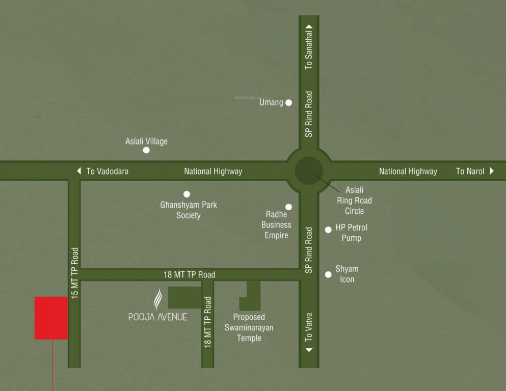  shreeji greens Location Plan